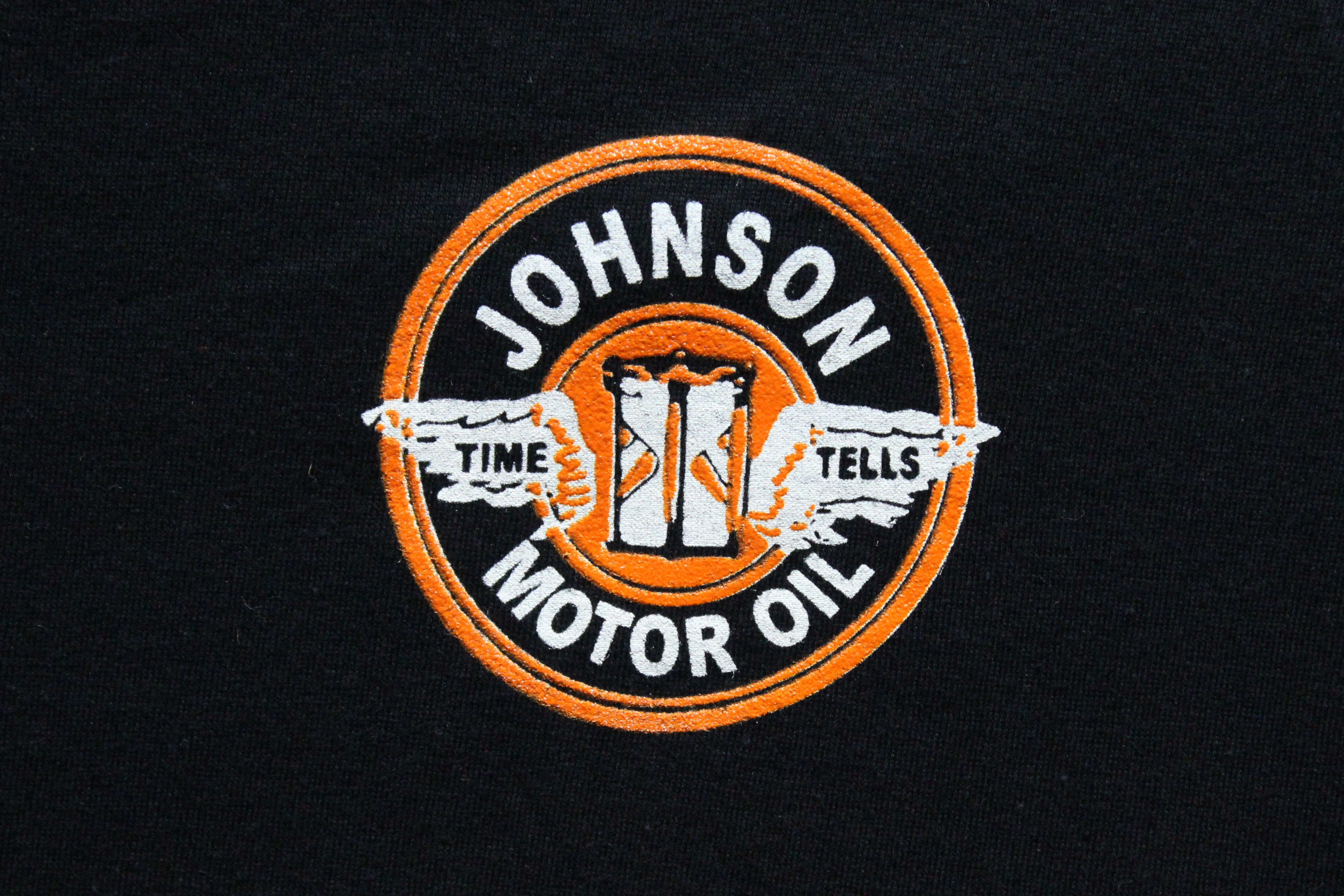 Johnson Motor Oil Chest Logo Tee