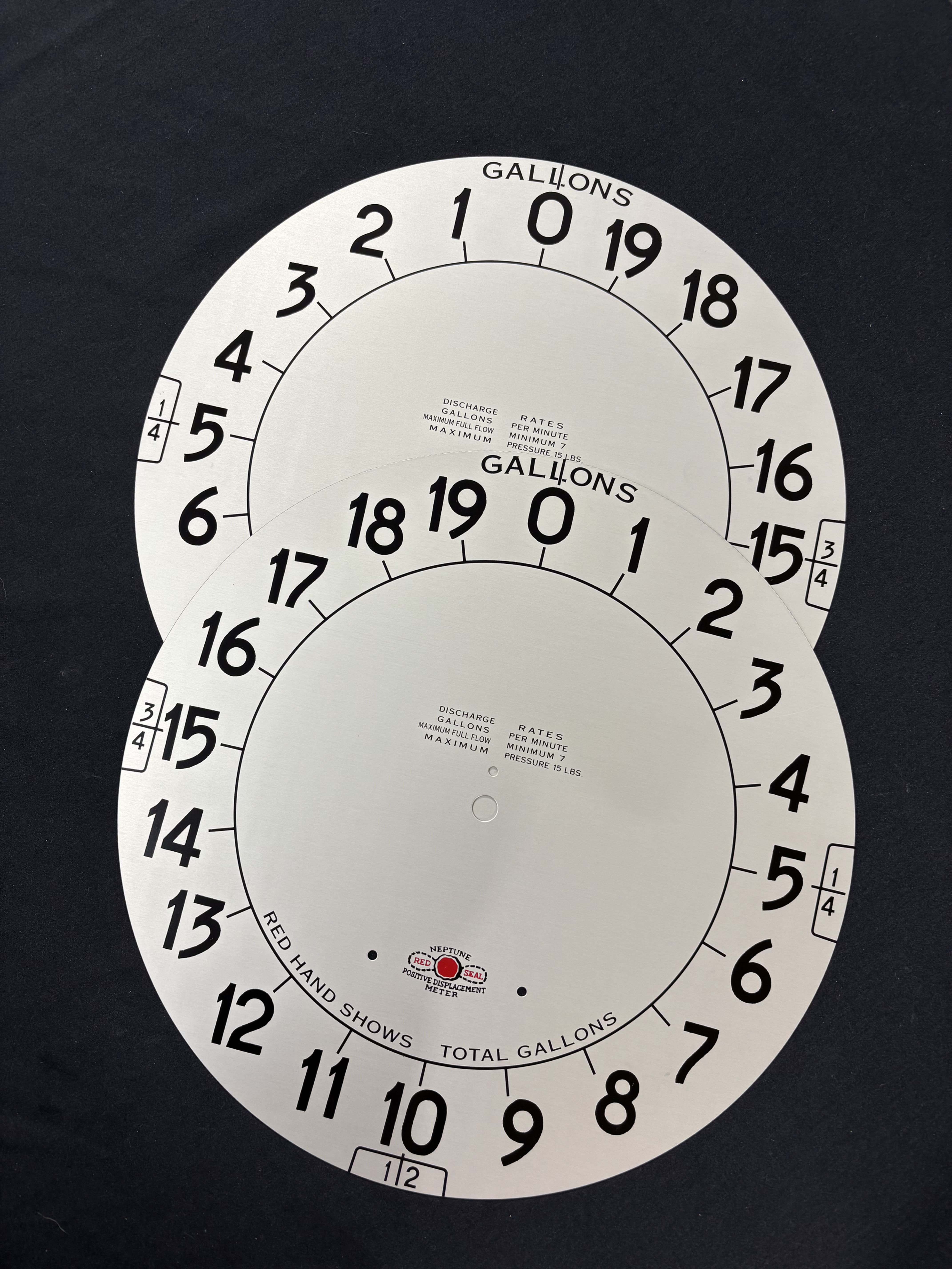 Neptune 455 Clock Face (Pair)