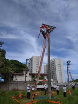 ELETRICISTA EM LINHA ENERGIZADA