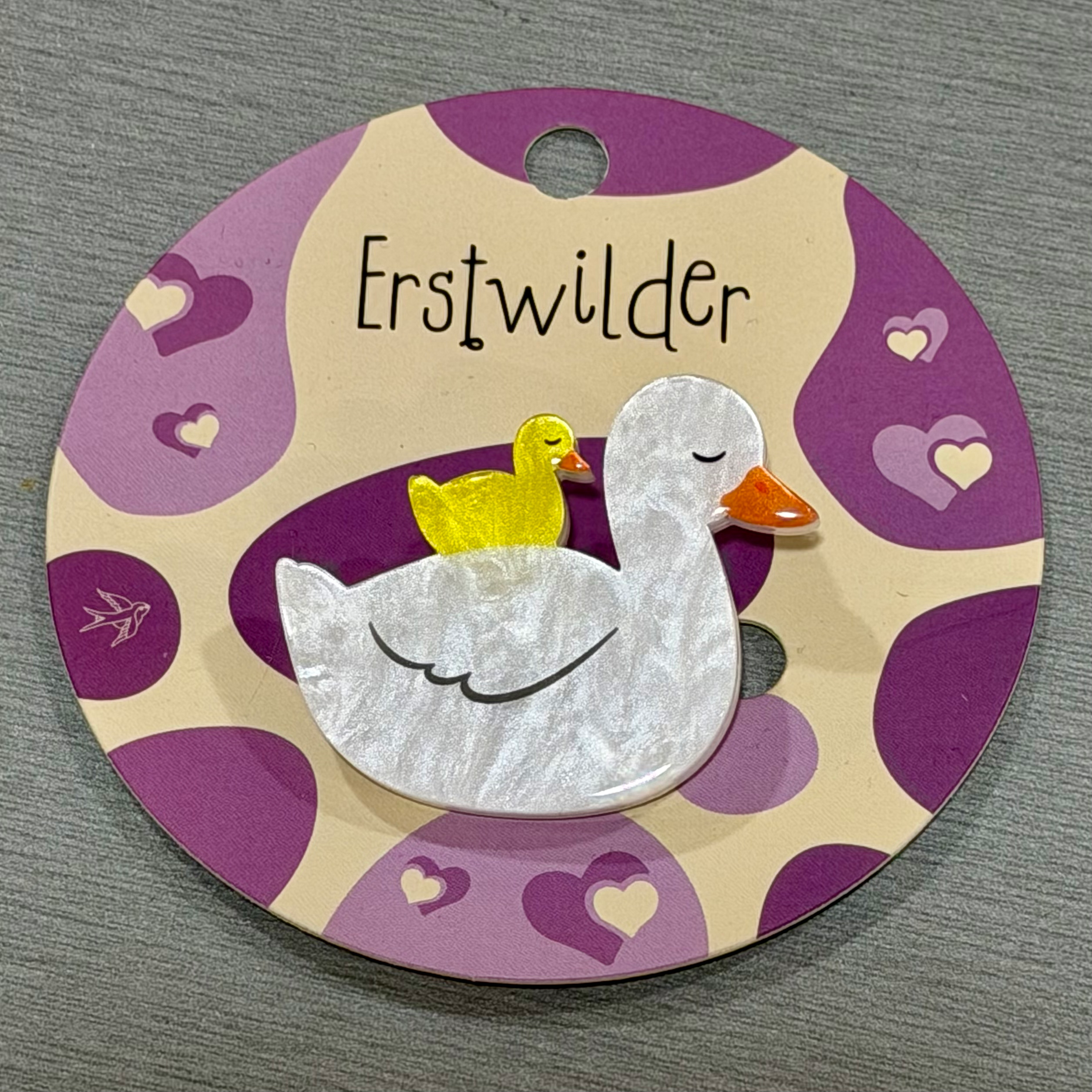 Ducks Simplified MINI Brooch