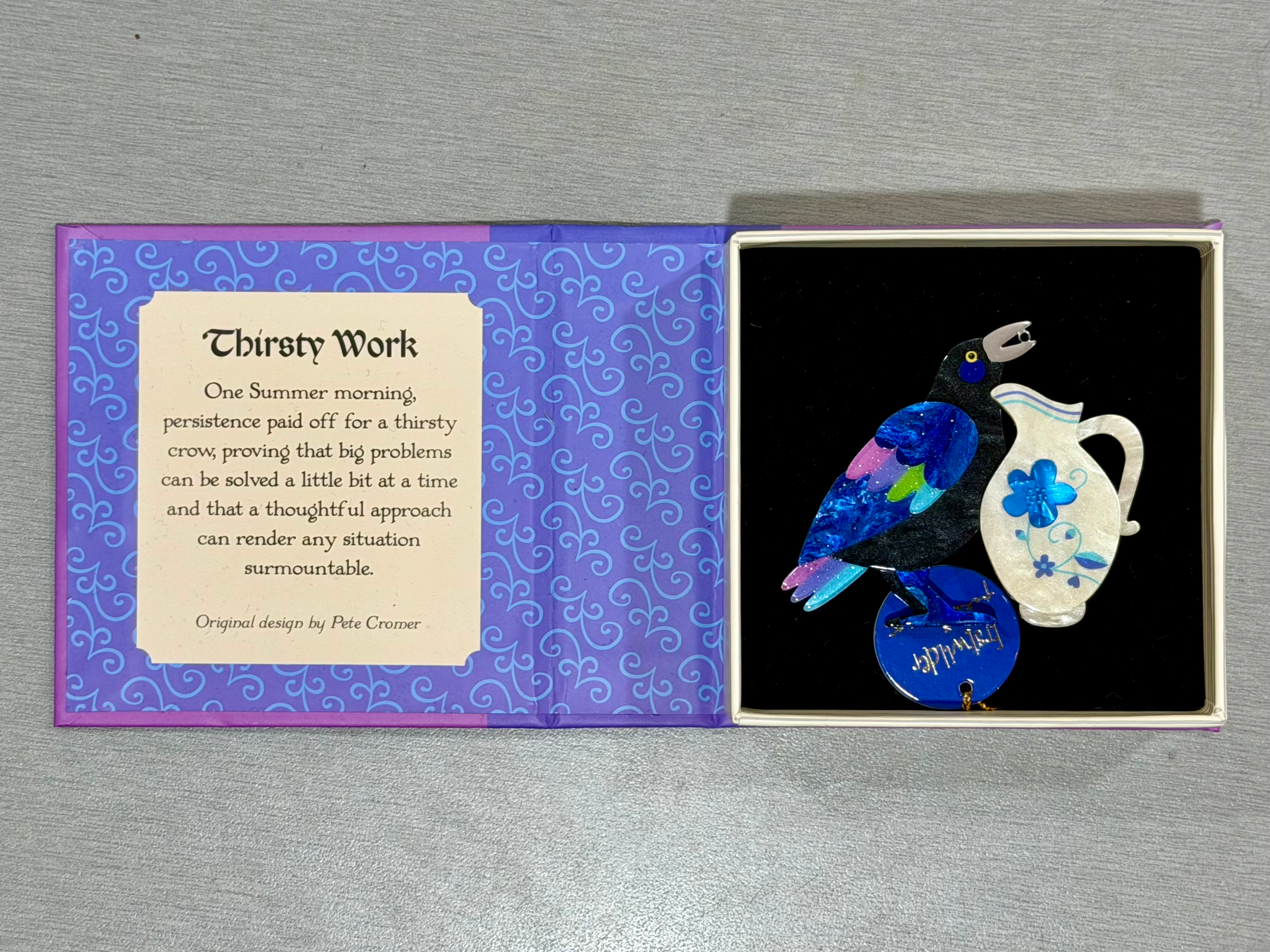 Thirsty Work Brooch