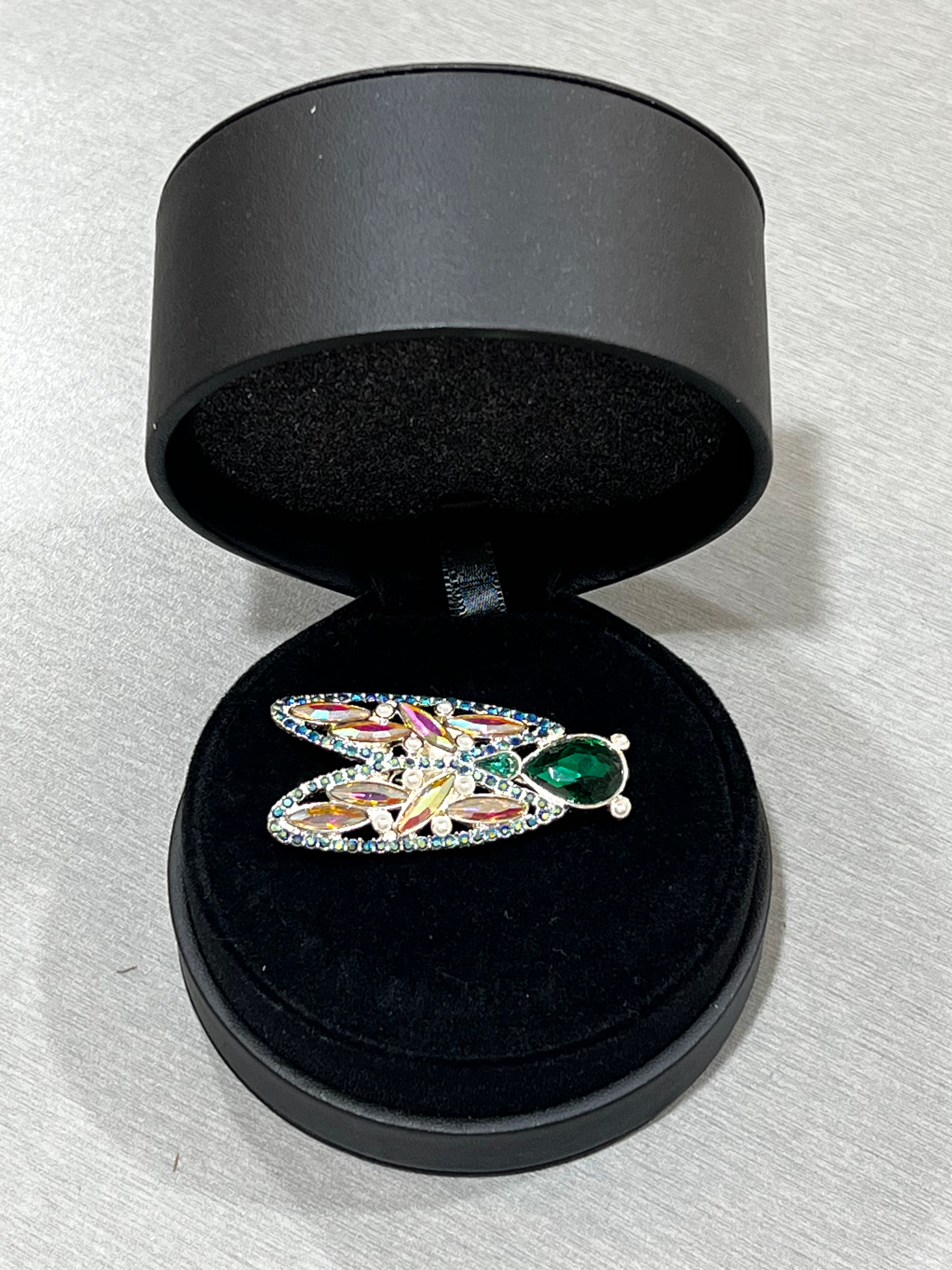 Summer Songstress Stone Set Crystal Brooch