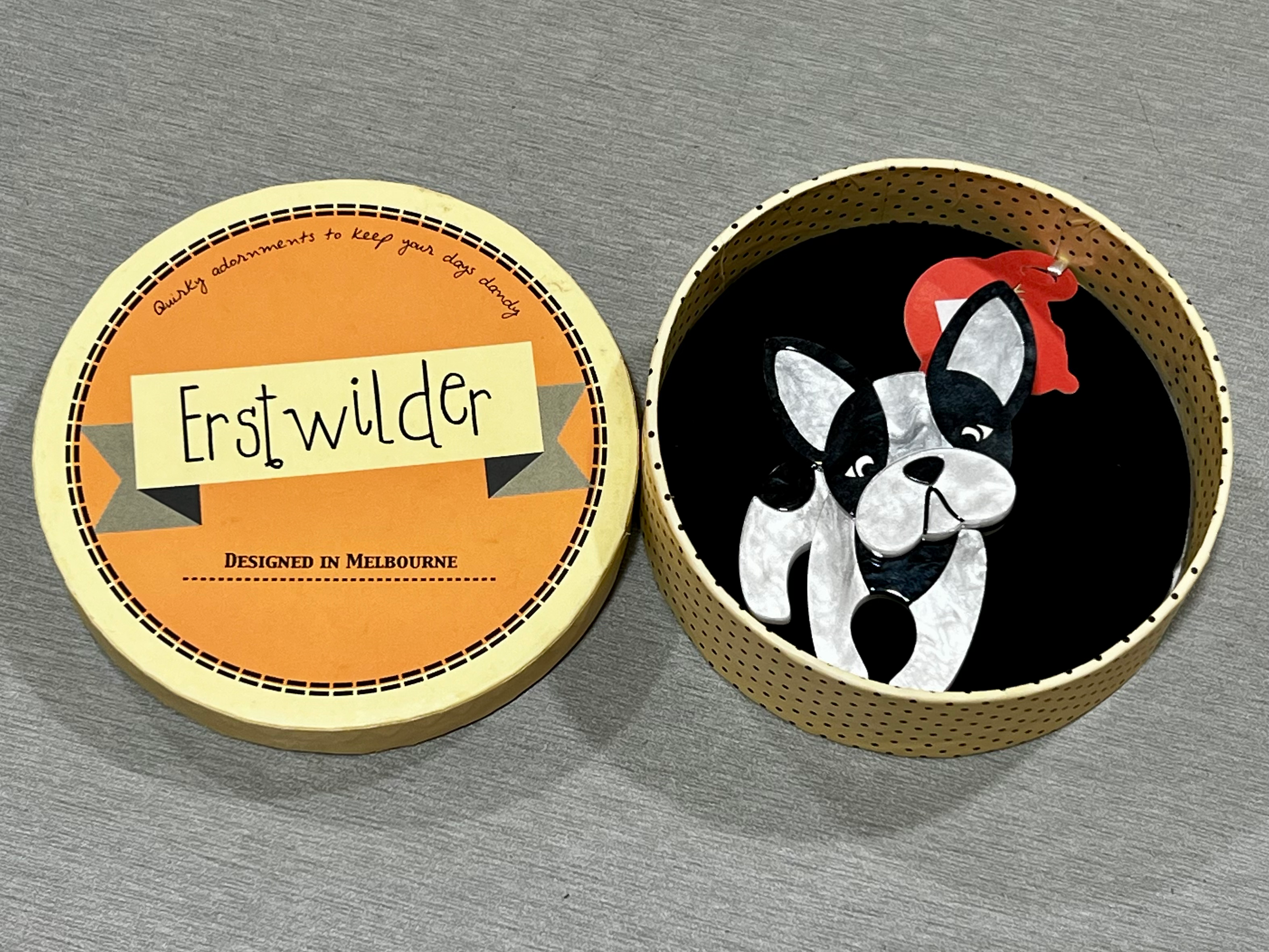 Fabian the French Bulldog Brooch