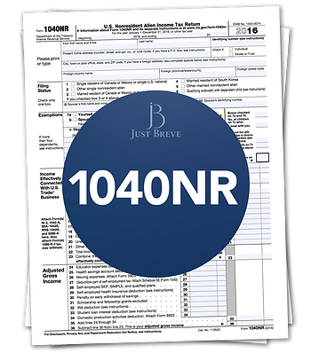 1040NR US Tax return