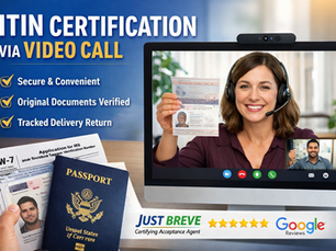 Apply for Your ITIN with Confidence: How Just Breve Makes It Simple and Secure - ITIN via video call