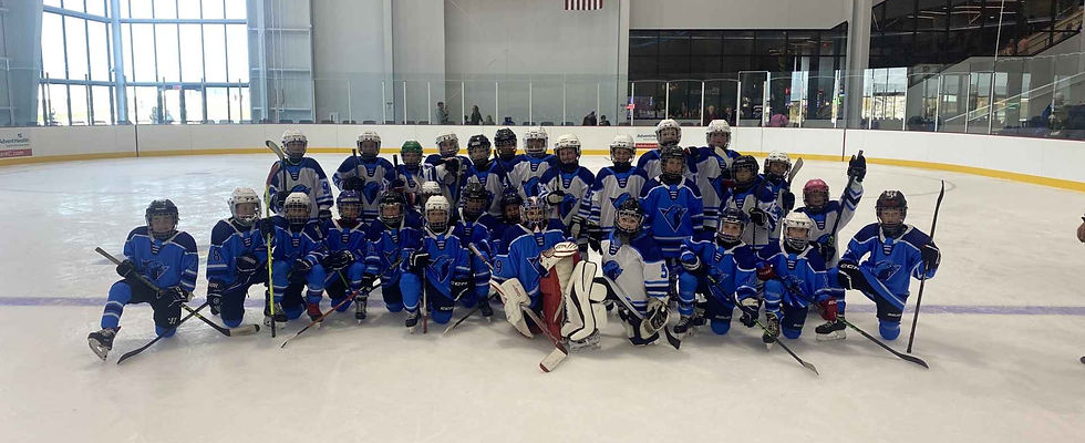 Ice hawk hockey team advent blue hawk sports complex