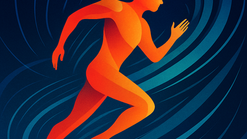 Abstract athlete highlighting chiropractic performance benefits in Overland Park, KS at Dopps Chiropractic.