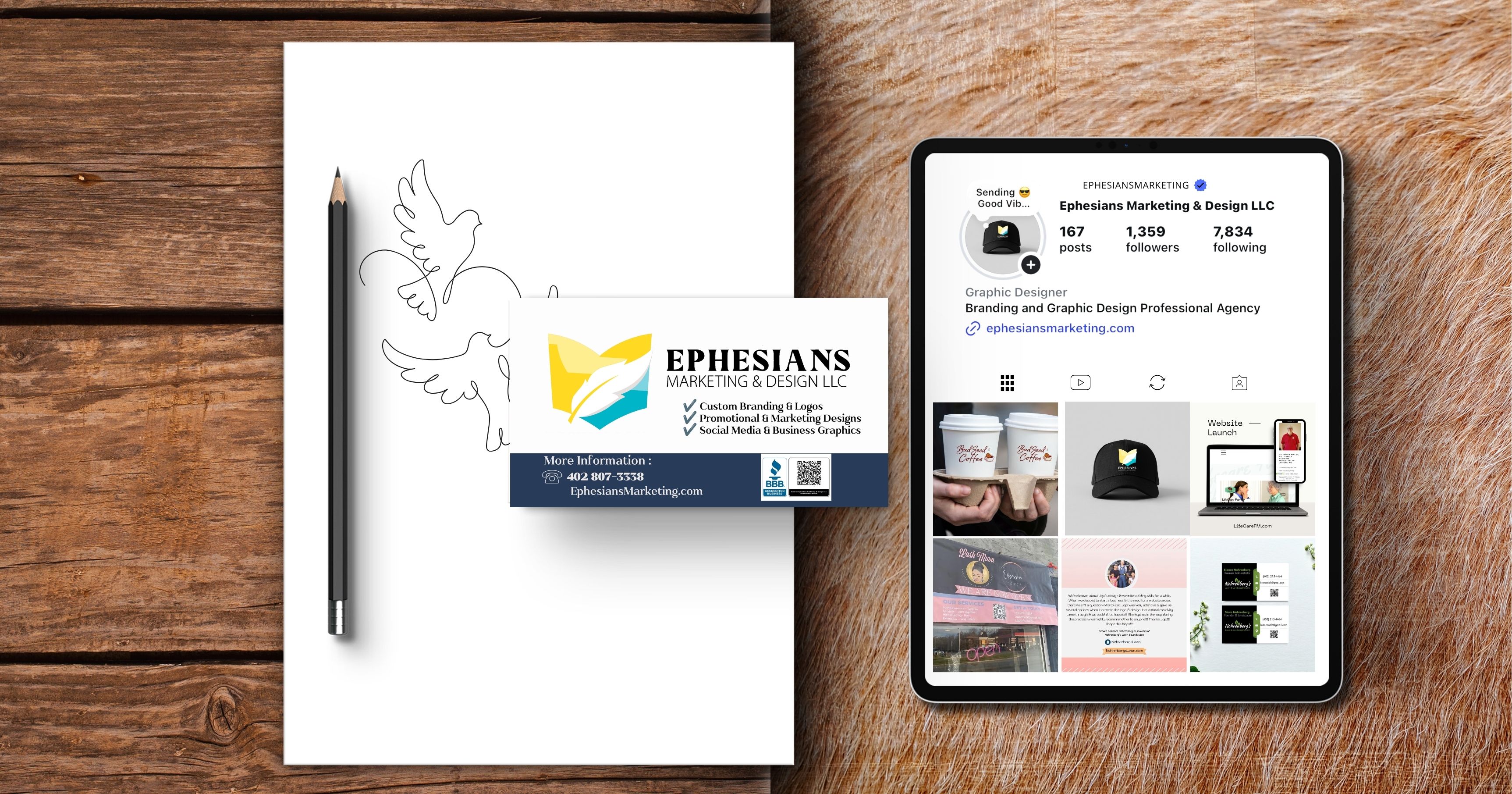 An abstract and artistic visual representing creative graphic design and personalized branding expertise.