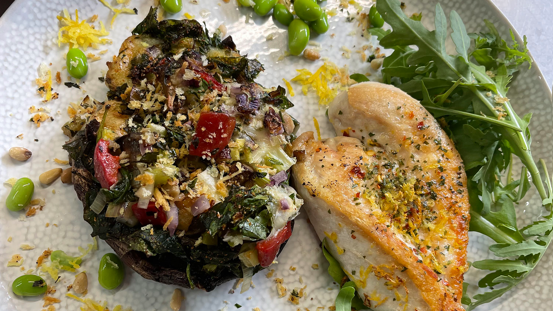 Arranged Food and Objects