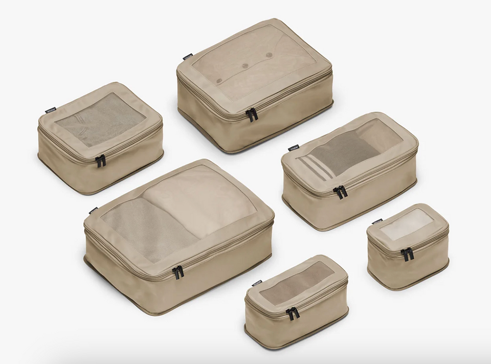 Monos Compression travel packing cubes