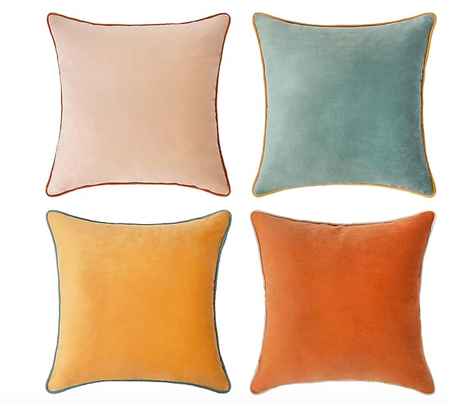 Velvet throw pillow covers