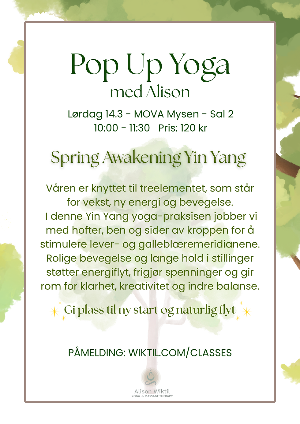 Pop Up Yoga - Spring Awakening Yin Yang Flow
