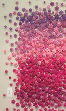 Cropped image of Philadelphia Blush installed on a white wall.