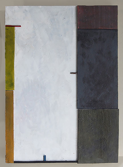 relief abstract sculpture ace from wood and acrylic paint. Metaphysical, utopian, surreal, 3d sculpture by paul pavia