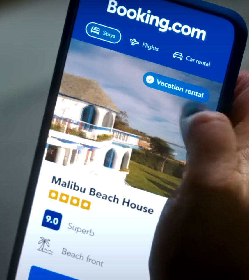 Booking.com 2023 Super Bowl Marketing campaign