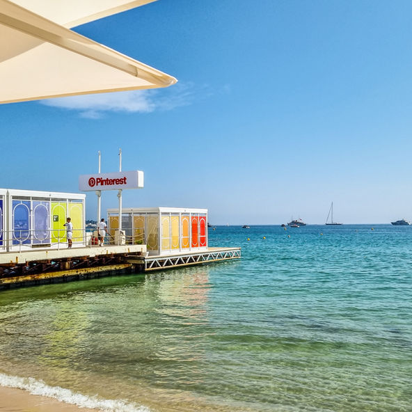 Pinterest Beach at Cannes Lions