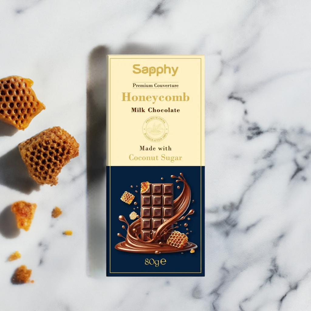 Sapphy Premium Honeycomb Milk Chocolate