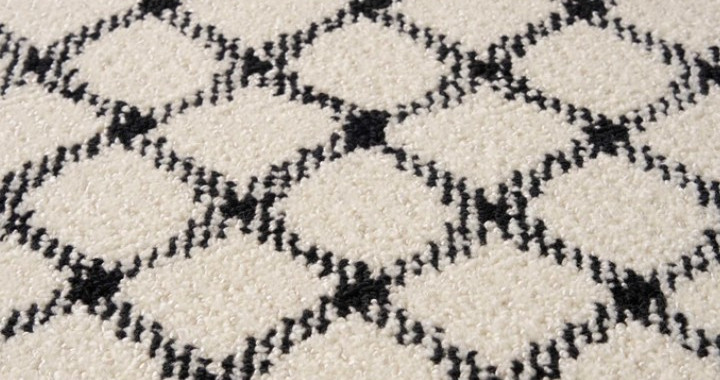 Close up of Nourison Carpet, Sheer Lattice..