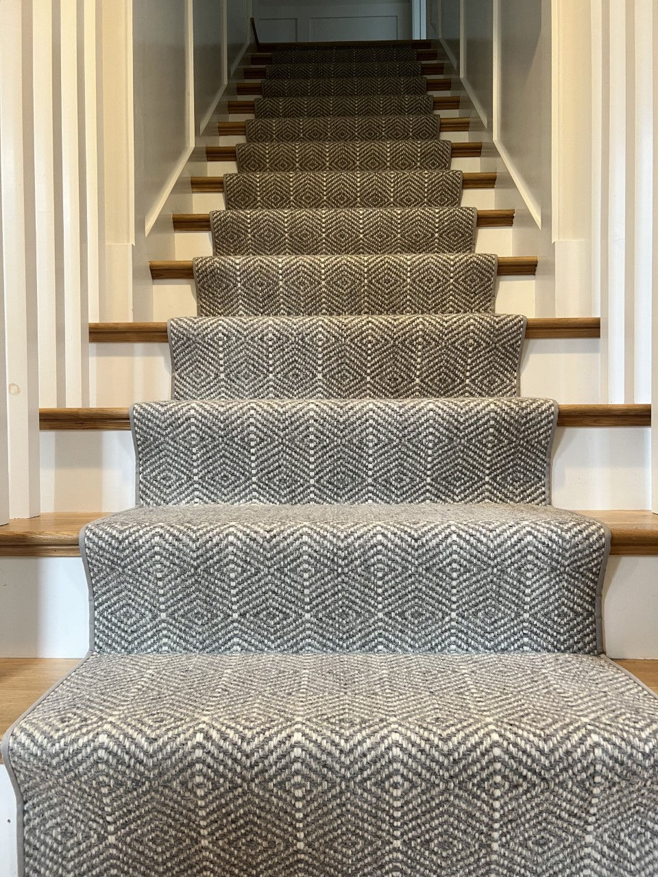 Waterfall Style Stair Runner Installation