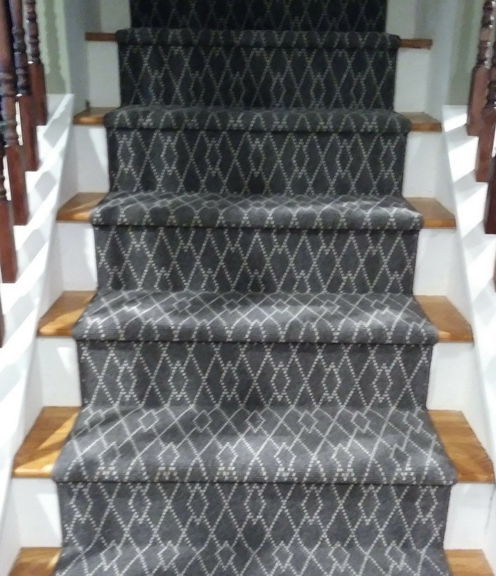 grey stair runner