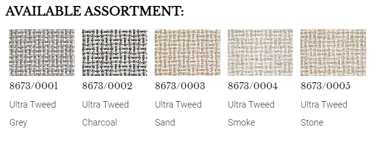 Five colors available in Couristan carpet Ultra Tweed.