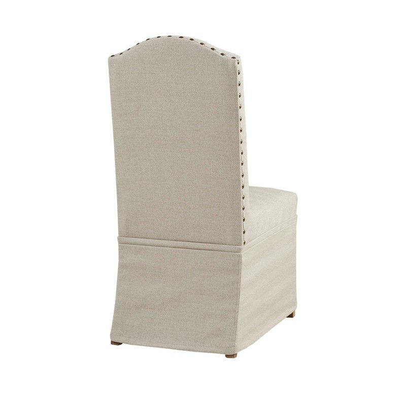 Thumbnail: Foster Set of 2 High Back Dining Chairs with Skirts