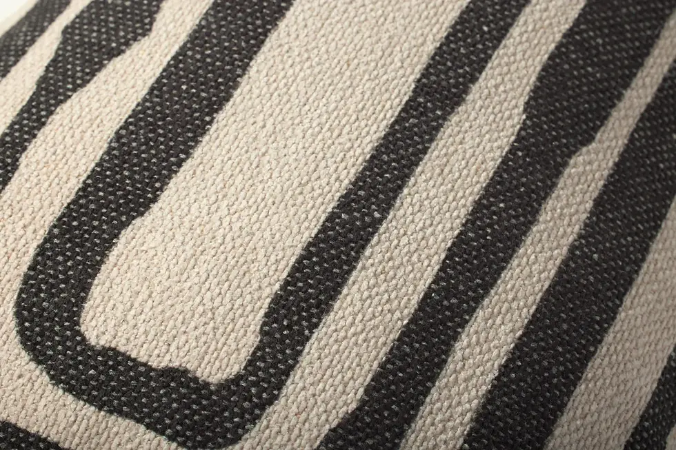 Thumbnail: Natural & Black Stripe Pillow