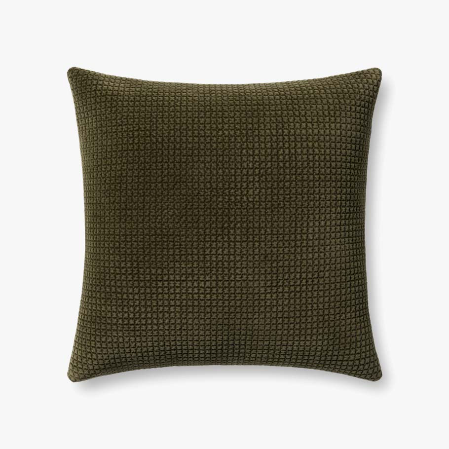 Olive Quilted Pillow