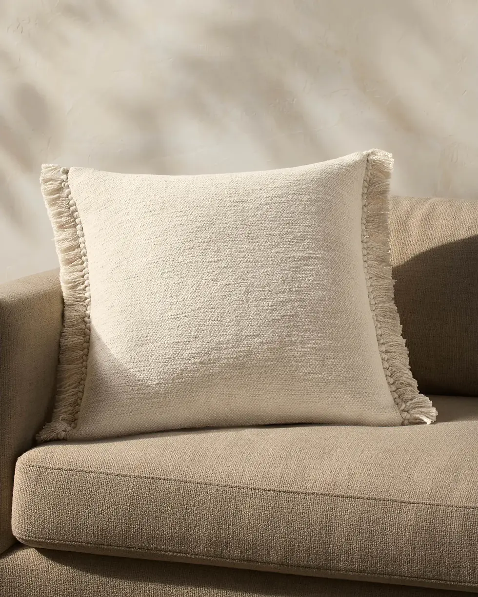 Thumbnail: Ivory Fringe Pillow