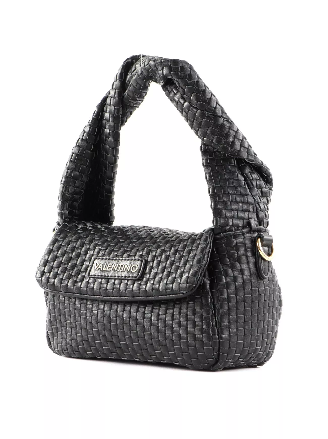 Thumbnail: Valentino Bags - LEMONADE - Woven twist handle bag - Black 