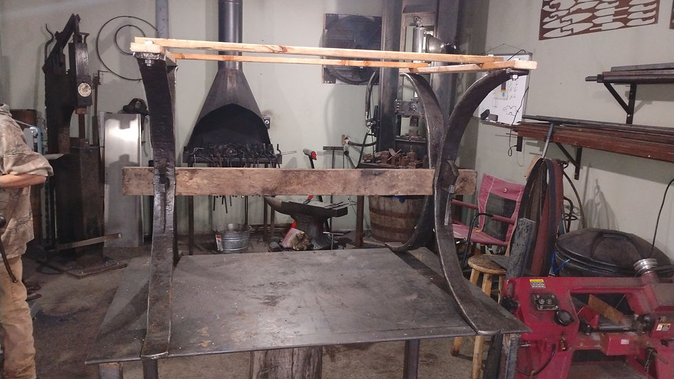 Hand-Forged Table Base