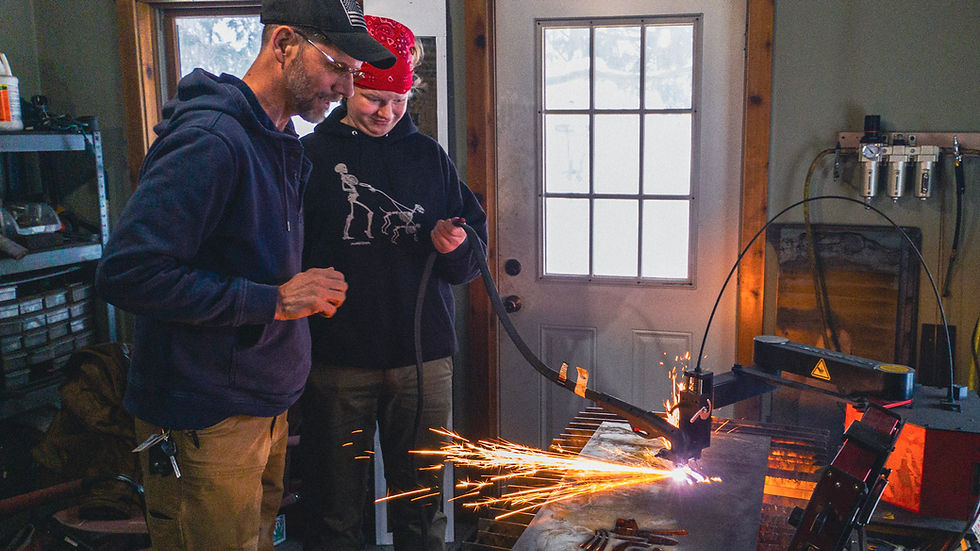 Watching the "ArcDroid" CNC Plasma Cutter work.