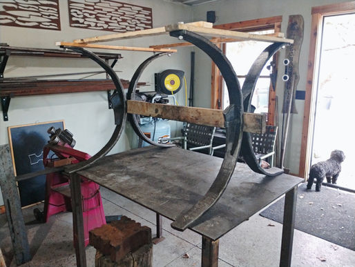 Hand-Forged Table Base