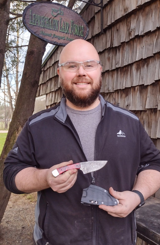 Brandon makes a beautiful little skinner with Kydex sheath at LLForge, "Create a Knife" experience.