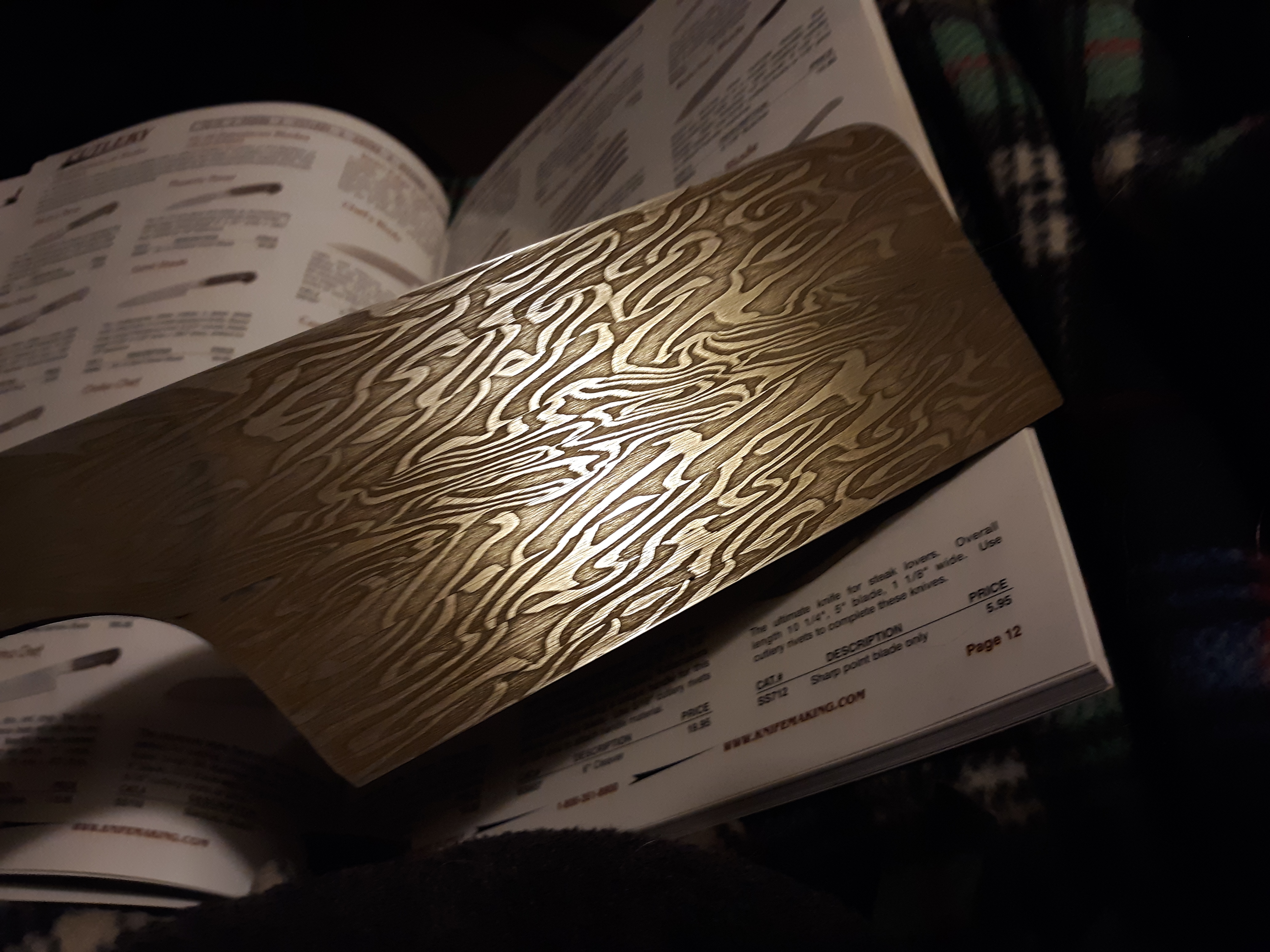 Damascus cleaver