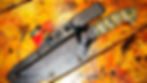 Feather Damascus Knife