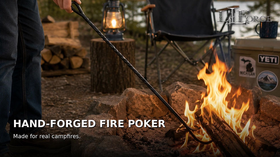 Fire Poker Hand-Forged