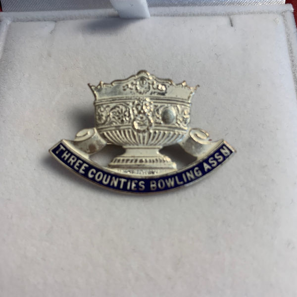 Vintage Three Counties Bowling Association Badge