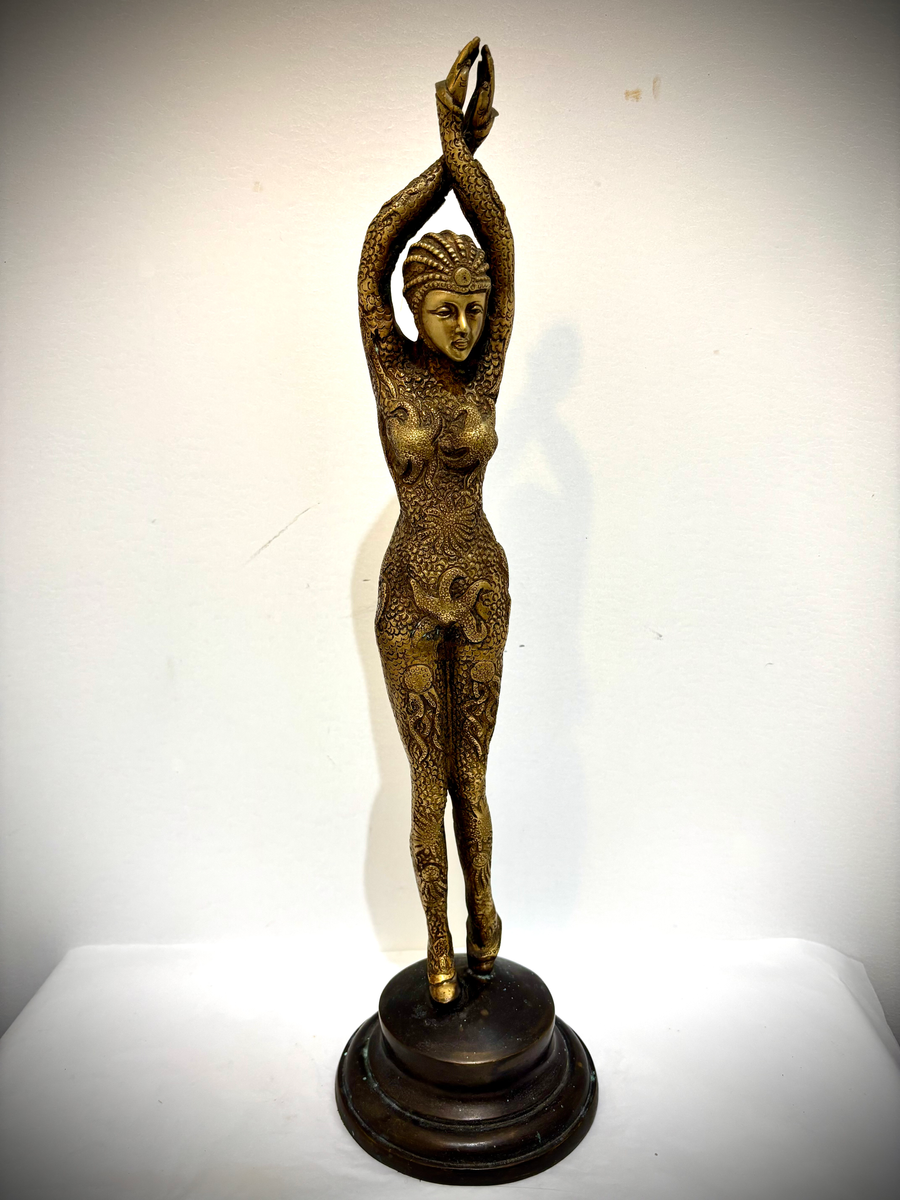 Bronze sculpture of Star Fish dancer after D.H. Chiparus, photo 1 of 12