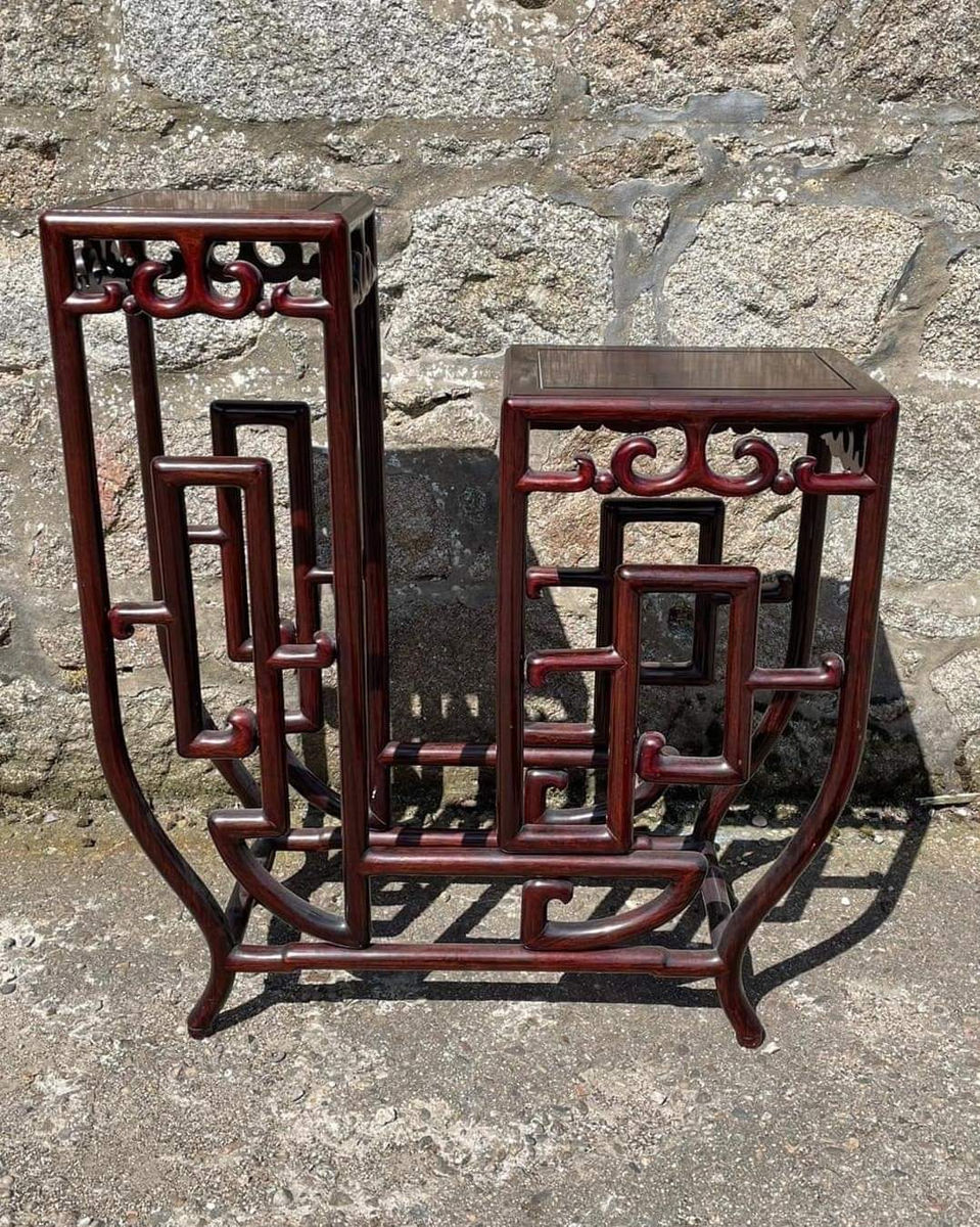 Chinese rosewood two tiered stand, photo 1 of 5
