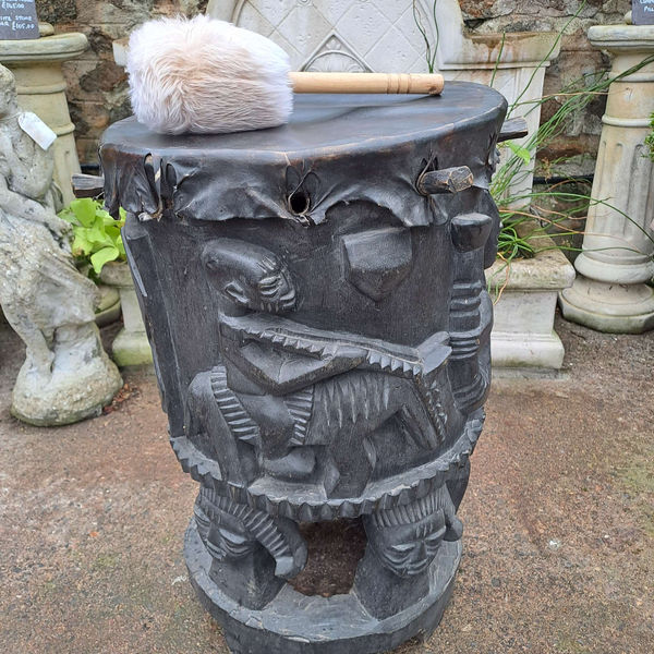 George Bandele Style Hand Carved Gbedu (Large African Drum)