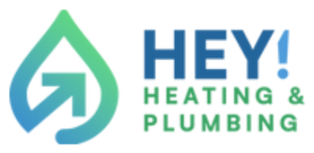 Hey! Heating & Plumbing logo, a Wix Guys website client