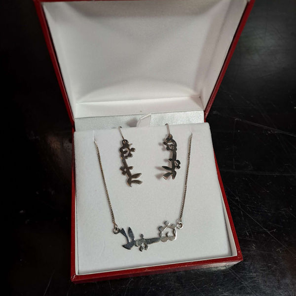 925 Silver Earrings & Necklace Set