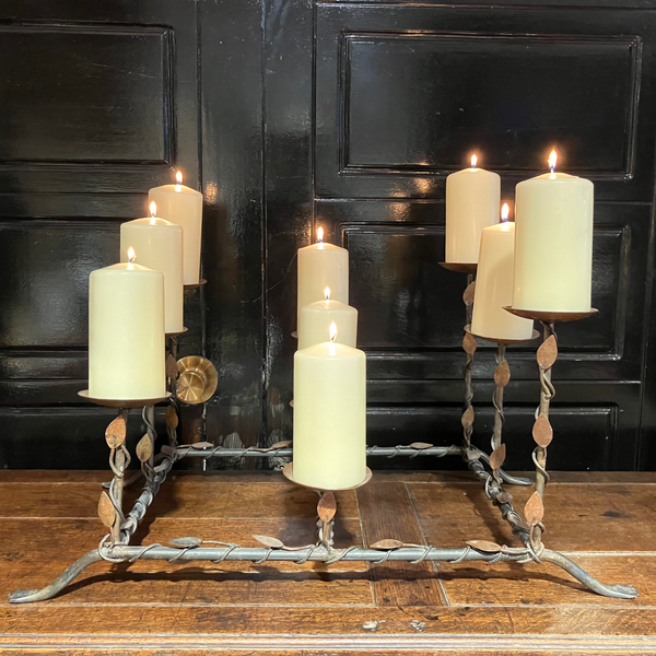 Absolutely Stunning Leaf Design “Cathedral” Candle Holder