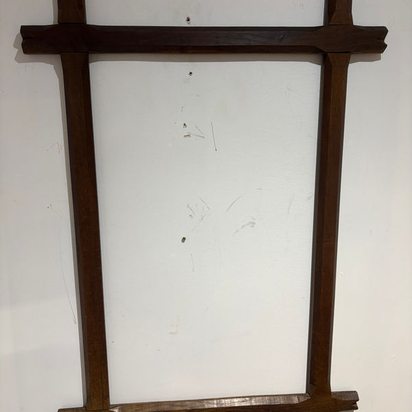 Antique Oak Arts and Crafts Style Picture Frame 