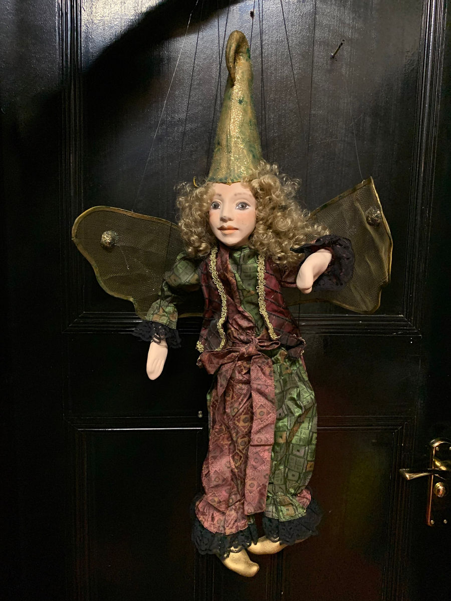 vintage Hand-Made Marionette Fairy/Pixie made by Vassiliki Savvani, photo 1 of 3