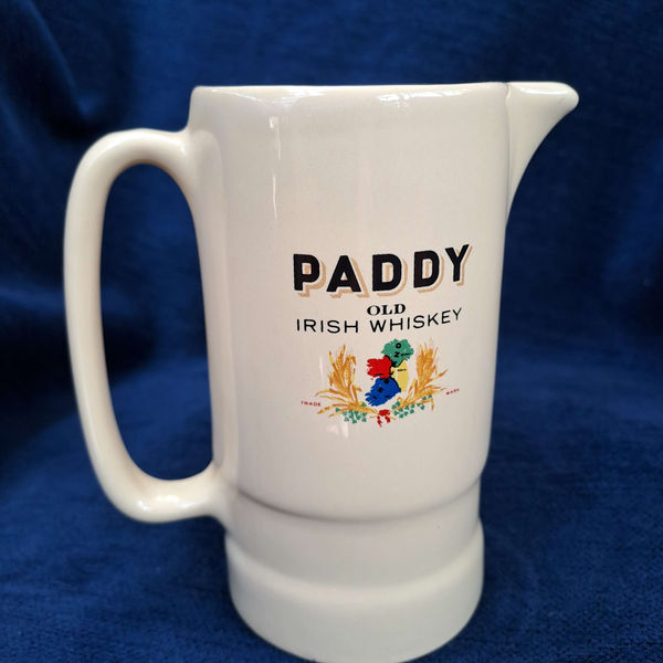 Paddy Old Irish Whiskey Cork Ireland Whisky Water Jug.
