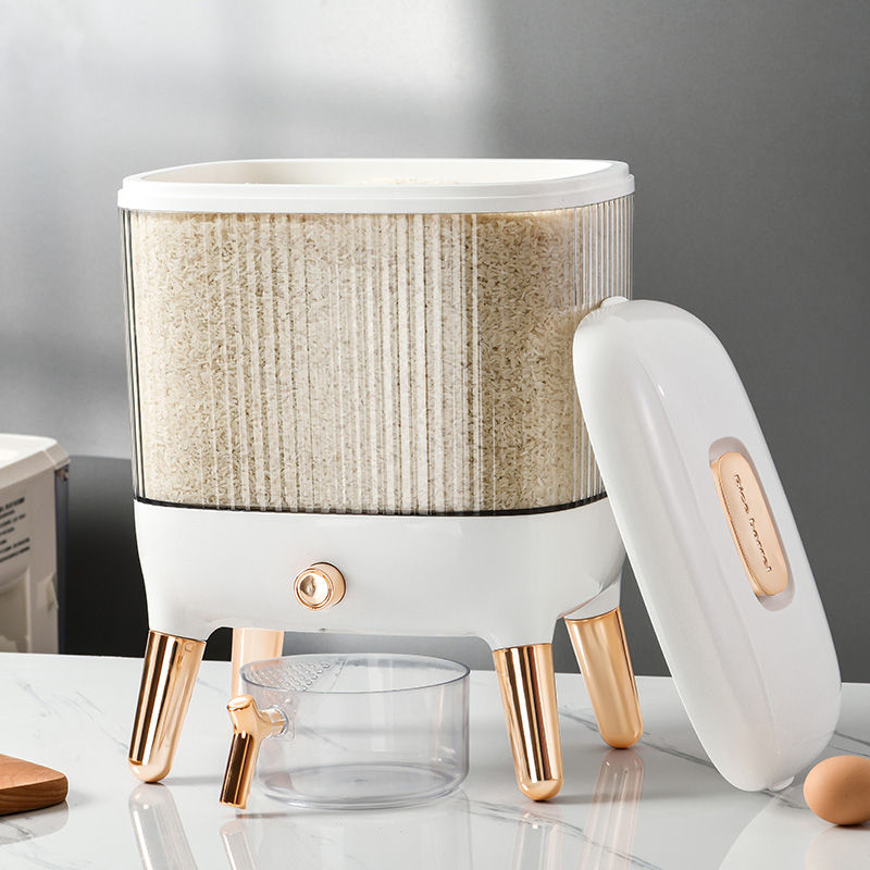 Thumbnail: Push-Button Rice Dispenser Storage With FREE Measuring Cup