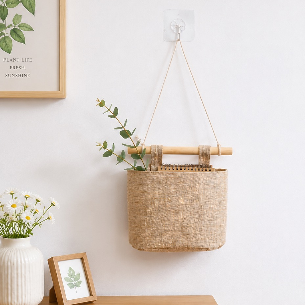 Thumbnail: 1-Tier Hanging Fabric Pocket Organiser - Multi-Layer Organise & Door Storage