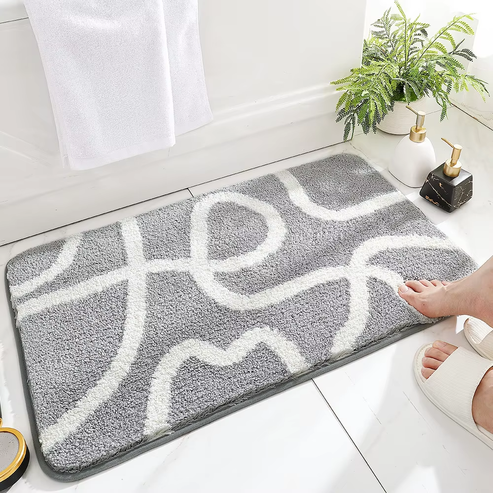 Interlude Bath & Floor Mat - Extra Soft Absorbent Premium Bath Rug Non-Slip
